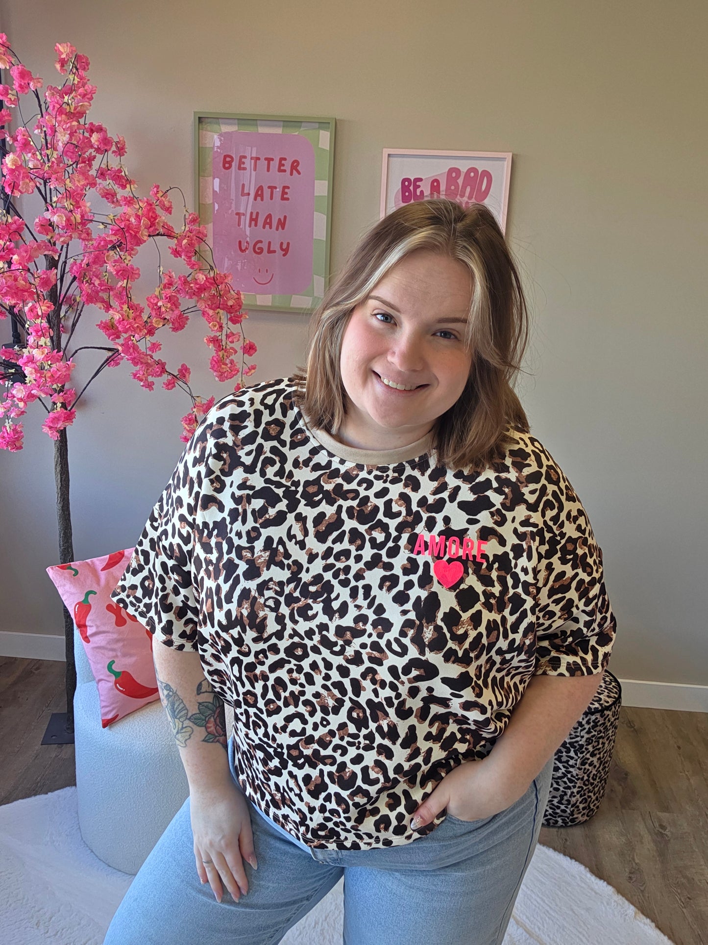 Leopard MOOIJ Tee's (In 3 kleuren)