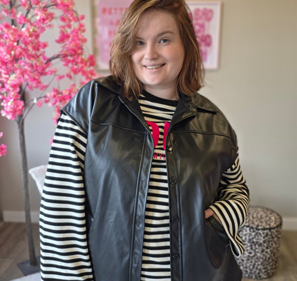 Leatherlook Gilets (In 2 kleuren)