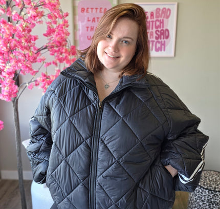 Puffer stripe jacket
