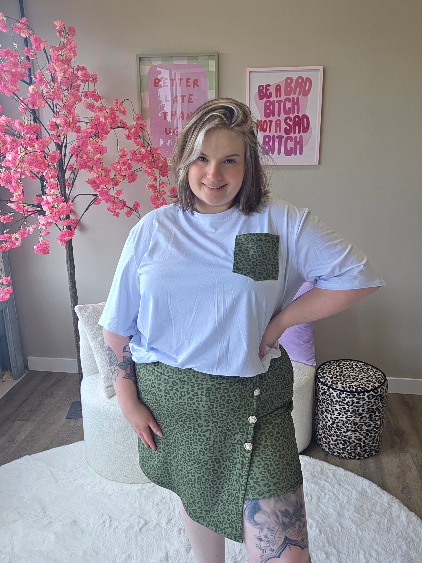 Panter Skort Setjes  (In 4 kleuren)