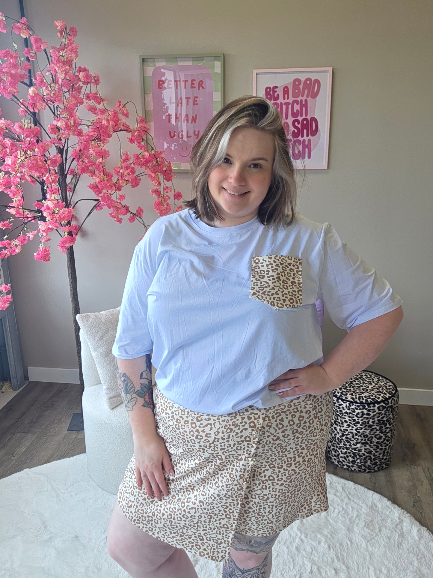 Panter Skort Setjes  (In 4 kleuren)
