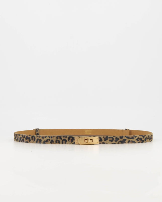 Garcia Leopard Suede Belt
