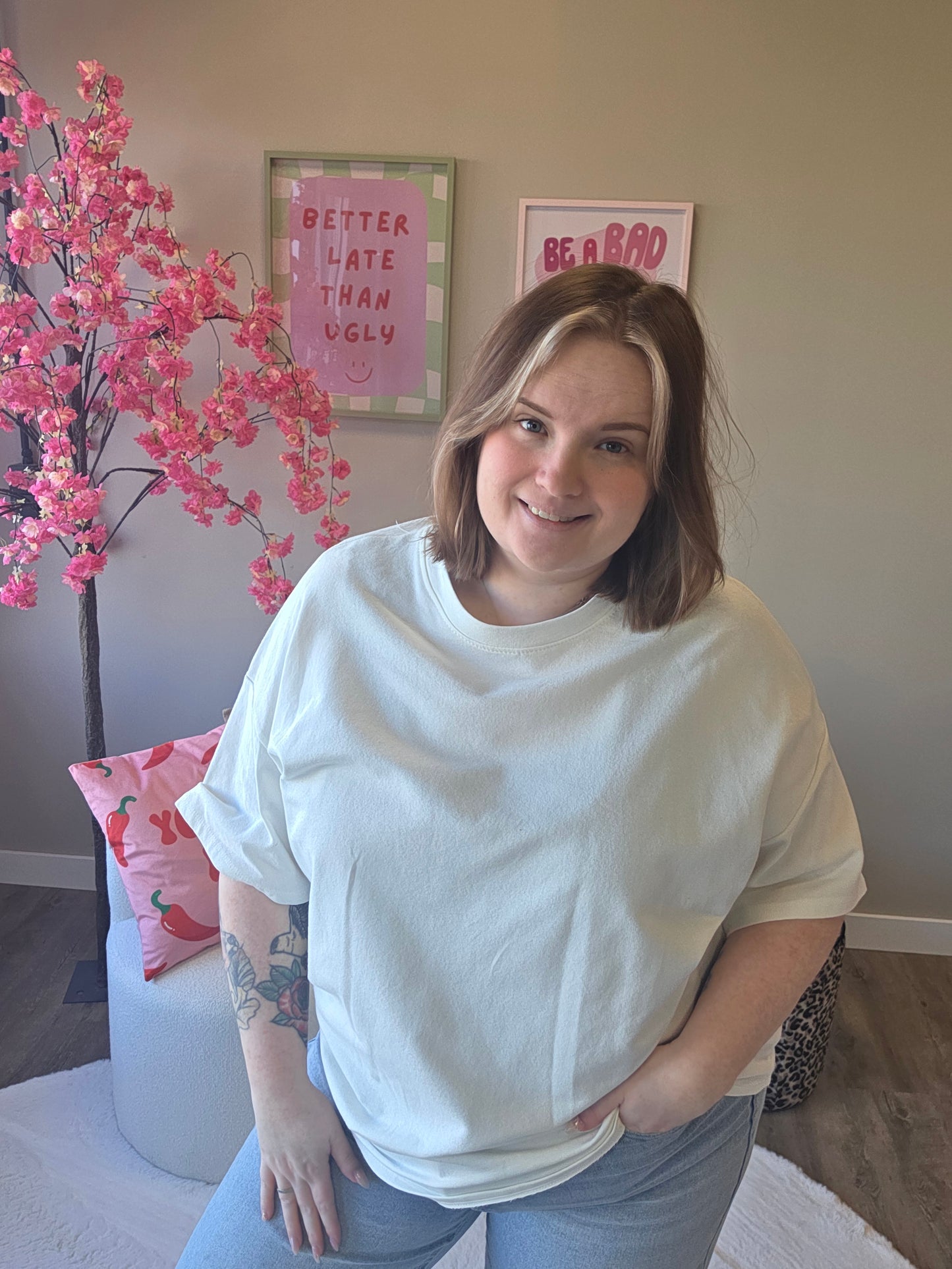 Lace Heart Tee's (In 3 kleuren)