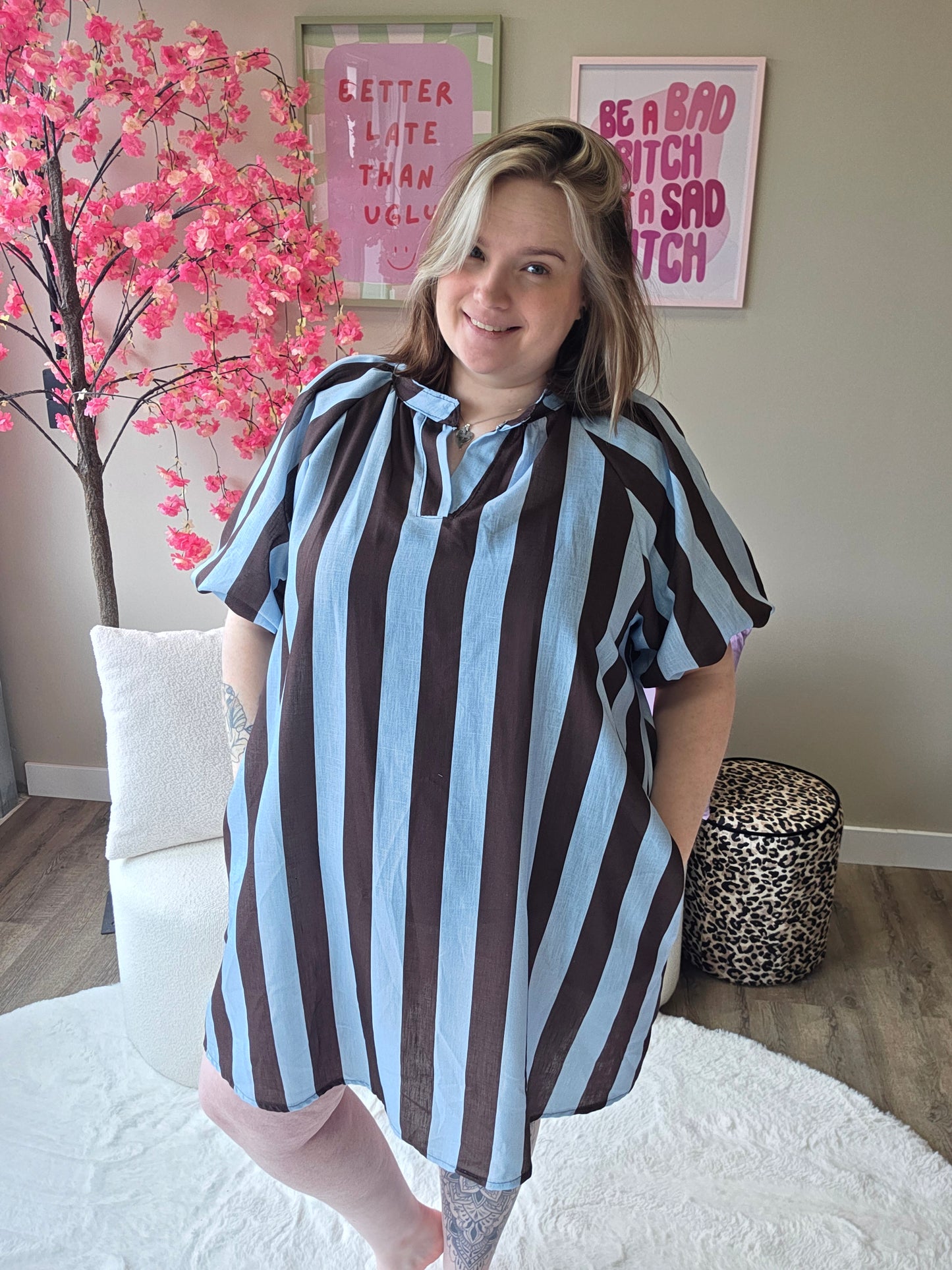 Stripe Pofmouw Jurkjes (in 5 kleuren)
