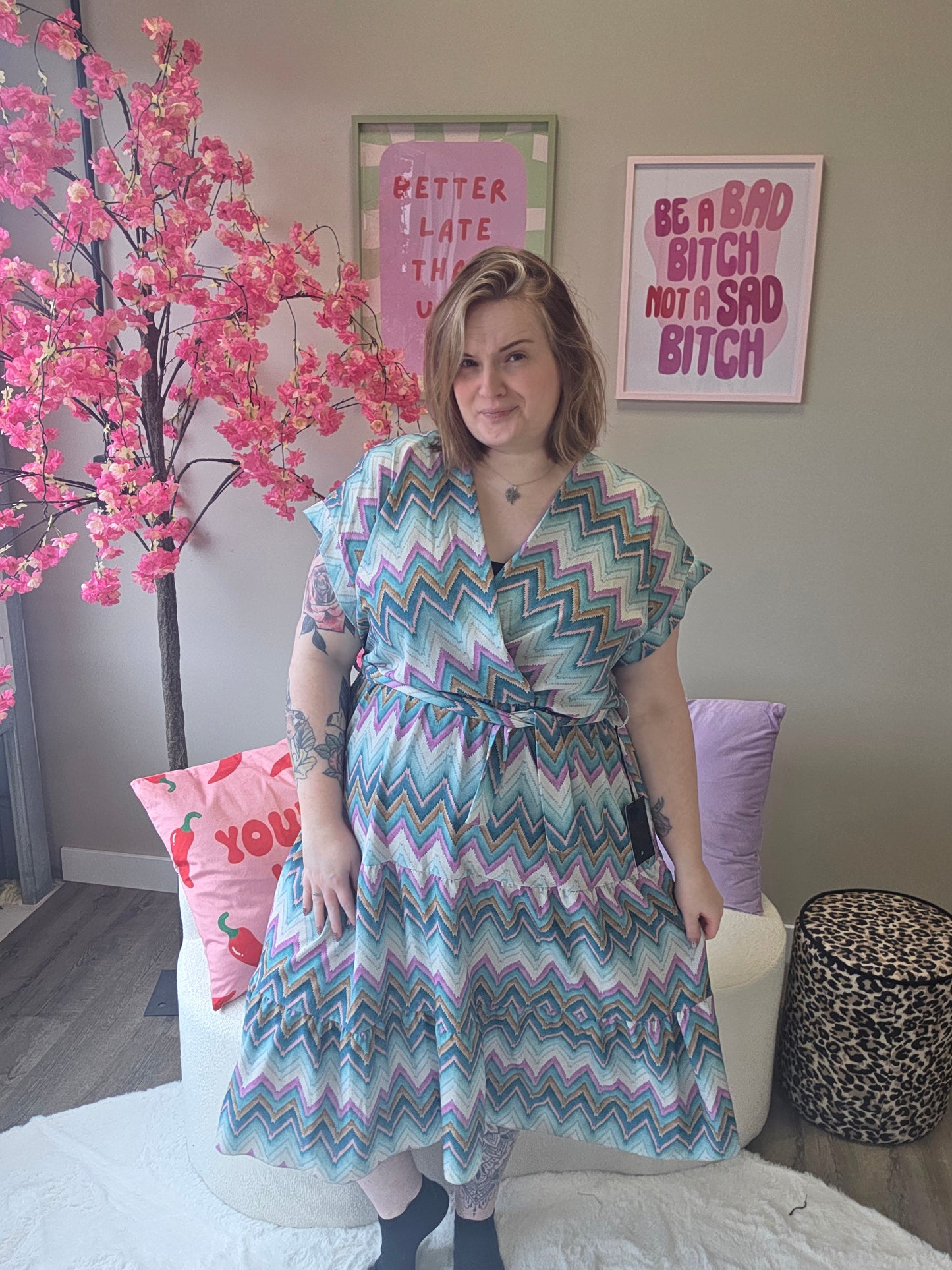 Zigzag jurkjes (In 2 kleuren)