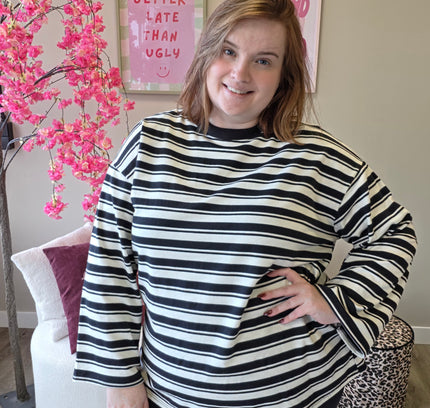 Thick Striped Longsleeve (In 3 kleuren)