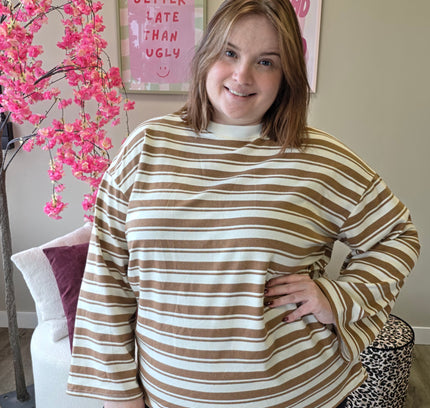 Thick Striped Longsleeve (In 3 kleuren)