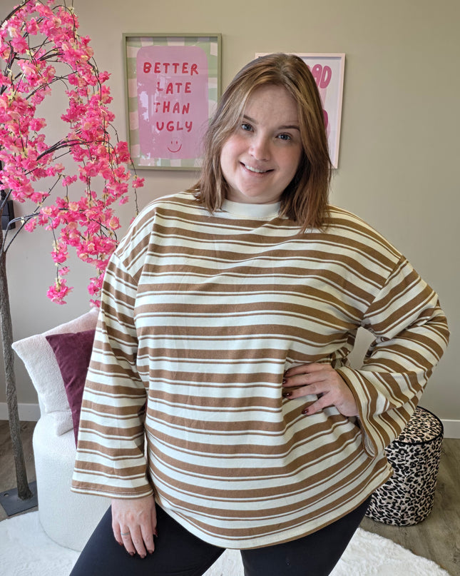 Thick Striped Longsleeve (In 3 kleuren)