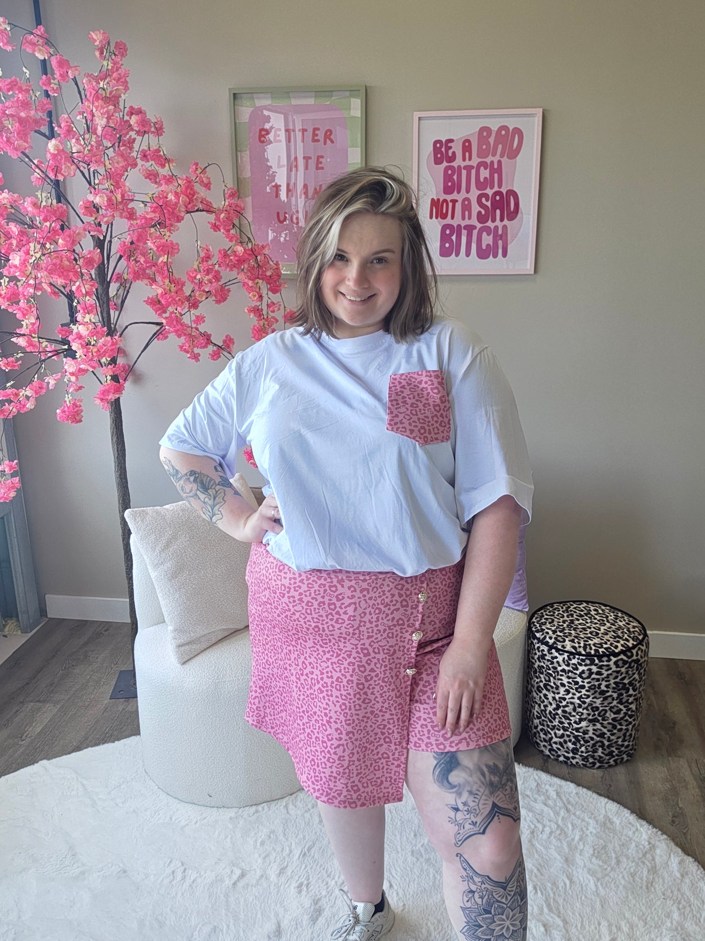 Panter Skort Setjes  (In 4 kleuren)