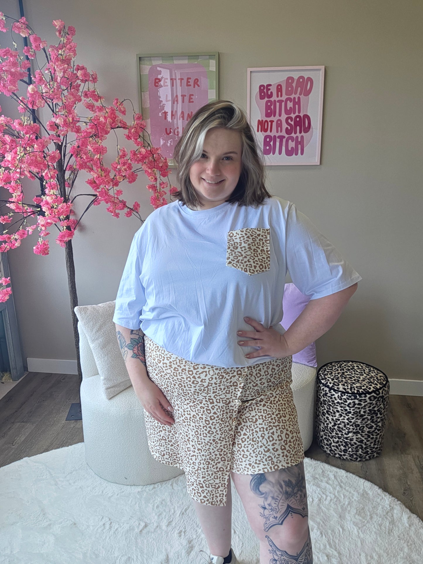 Panter Skort Setjes  (In 4 kleuren)
